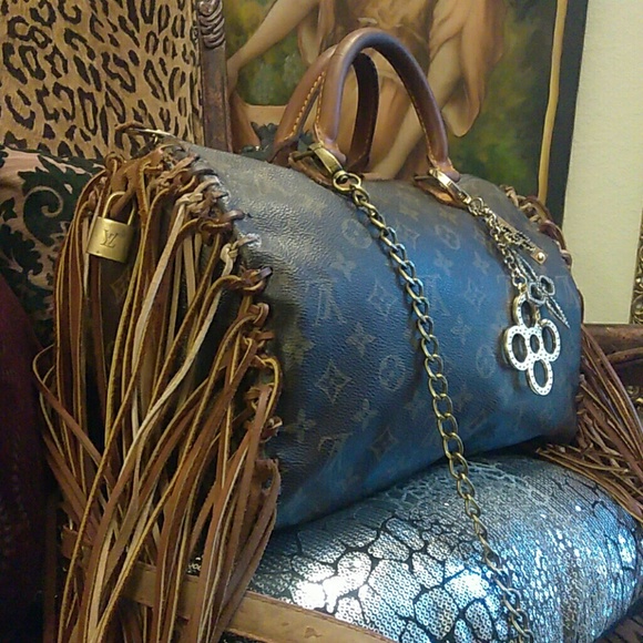 (SOLD)AUTHENTIC LOUIS VUITTON CUSTOM SPEEDY 35 - Picture 2 of 8